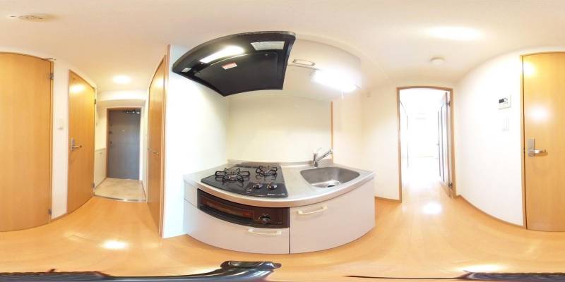 パノラマ画像寝室