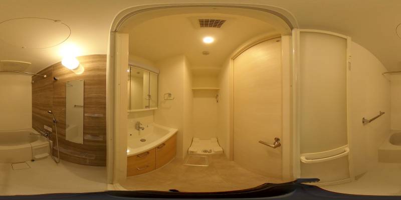 パノラマ画像バスルーム