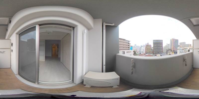 パノラマ画像バルコニー