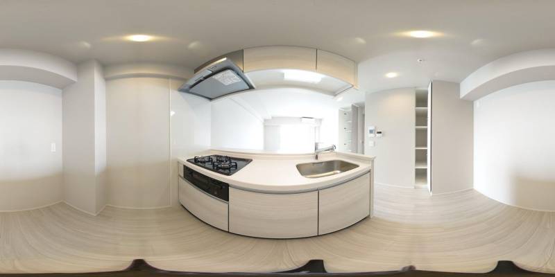 パノラマ画像キッチン