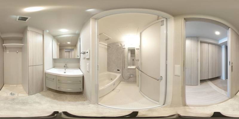 パノラマ画像バスルーム