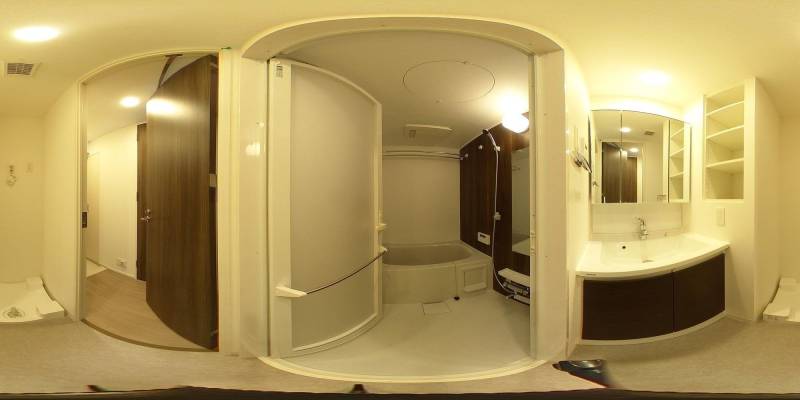 パノラマ画像バスルーム