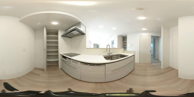 パノラマ画像キッチン