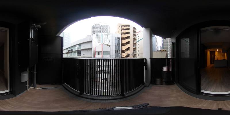 パノラマ画像バルコニー
