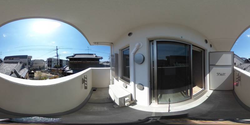 パノラマ画像バルコニー