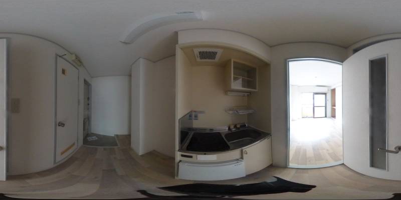 パノラマ画像キッチン