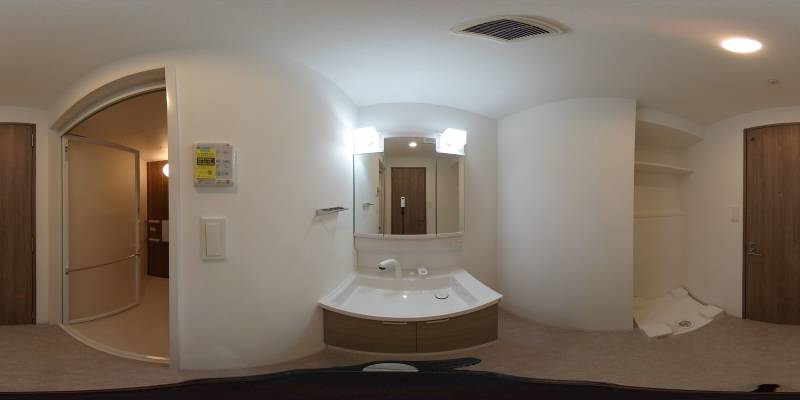 パノラマ画像洗面所