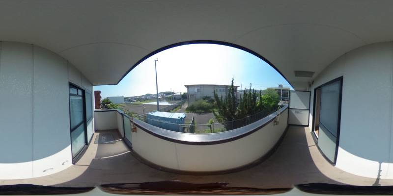 パノラマ画像バルコニー