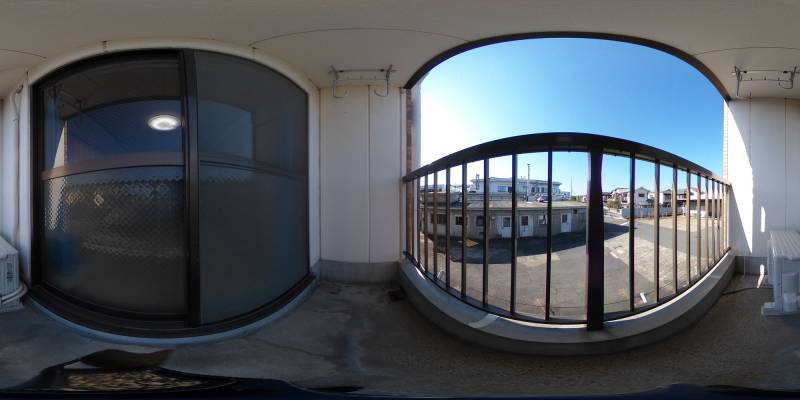 パノラマ画像バルコニー