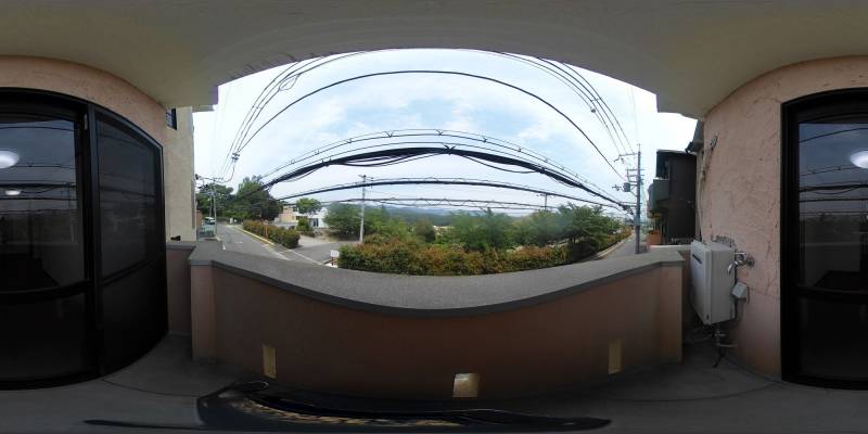 パノラマ画像バルコニー