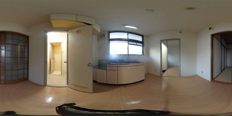 パノラマ画像キッチン