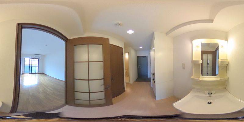 パノラマ画像洗面所