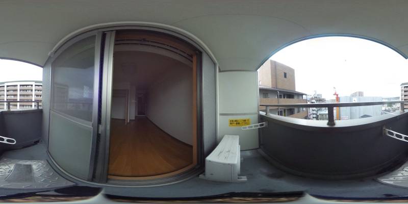 パノラマ画像バルコニー