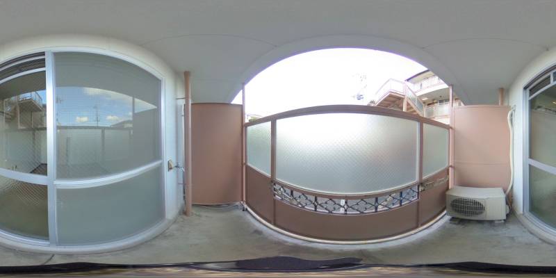 パノラマ画像バルコニー