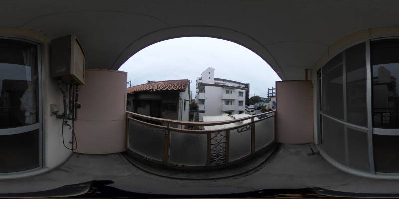 パノラマ画像バルコニー