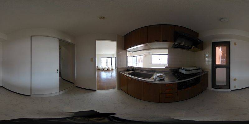 パノラマ画像キッチン