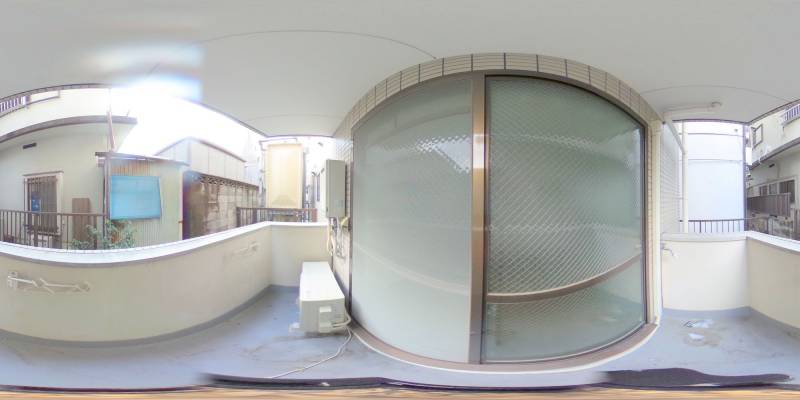 パノラマ画像バルコニー