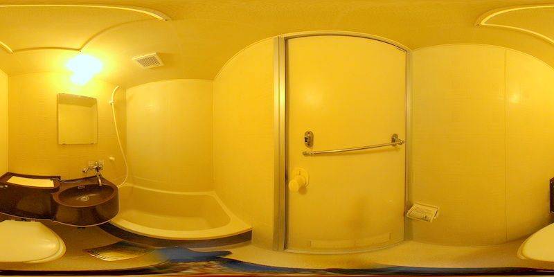 パノラマ画像バスルーム