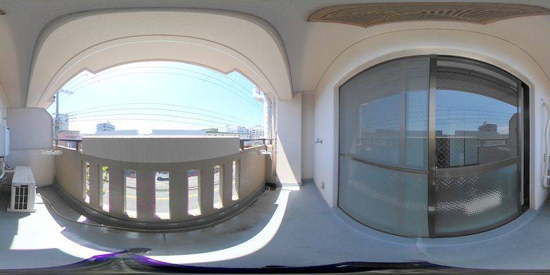 パノラマ画像バルコニー