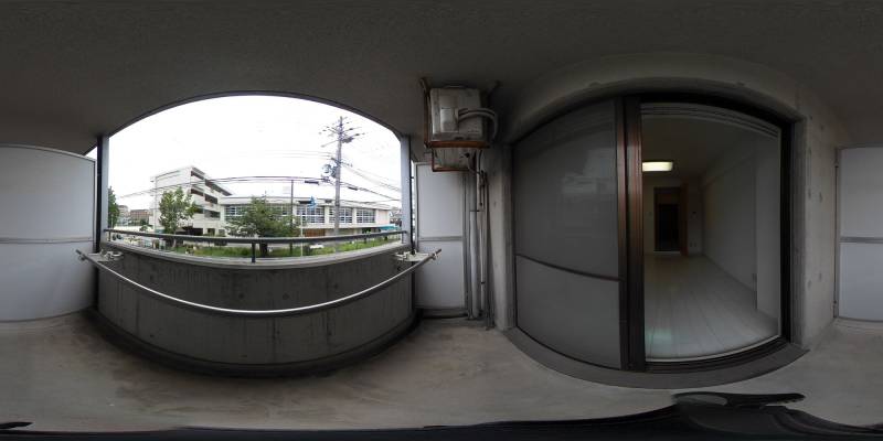 パノラマ画像バルコニー