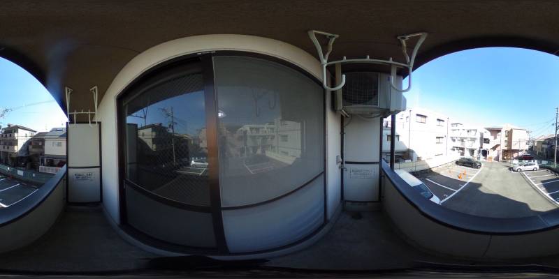 パノラマ画像バルコニー