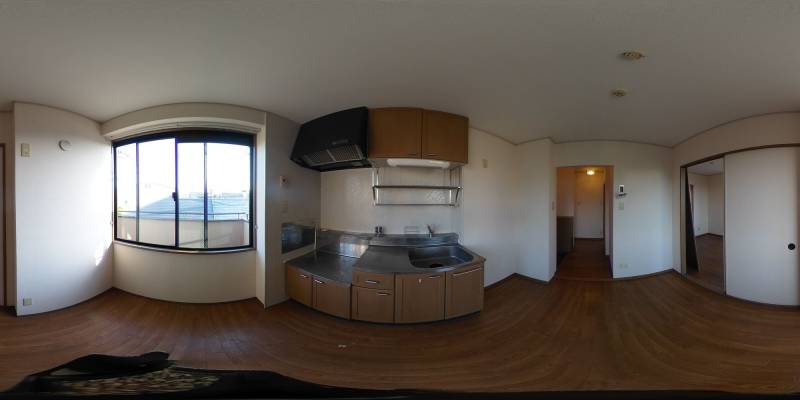 パノラマ画像キッチン