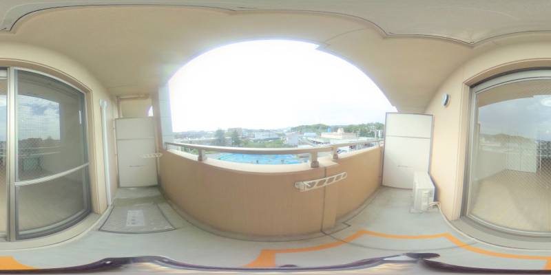 パノラマ画像バルコニー