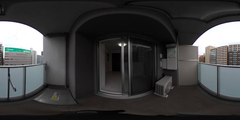 パノラマ画像バルコニー