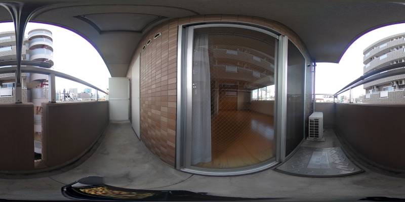 パノラマ画像バルコニー