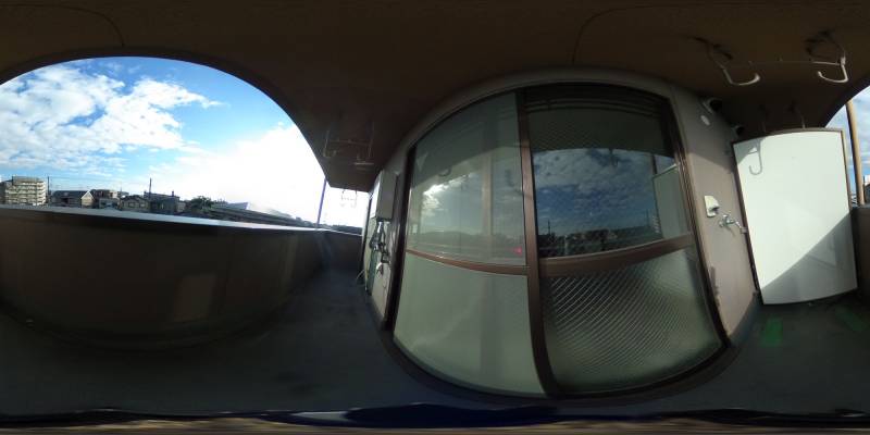 パノラマ画像バルコニー