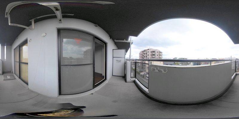 パノラマ画像バルコニー