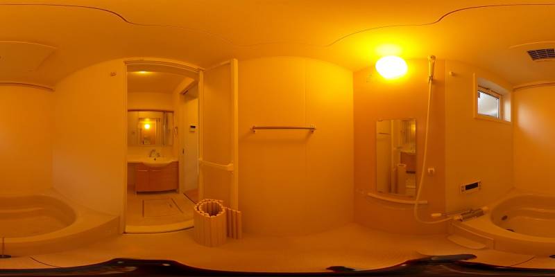 パノラマ画像バスルーム