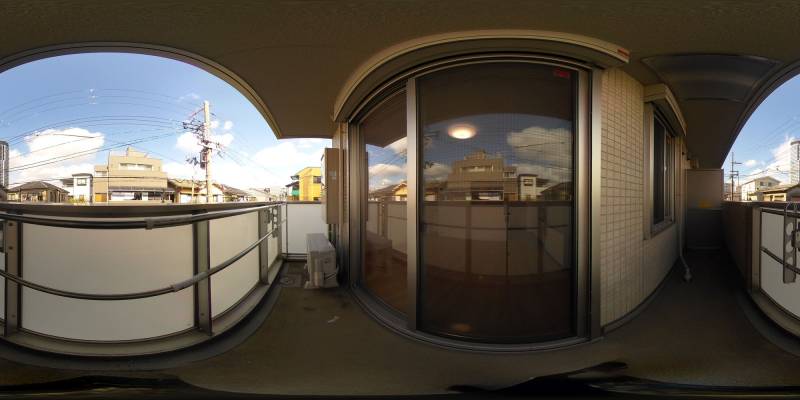 パノラマ画像バルコニー