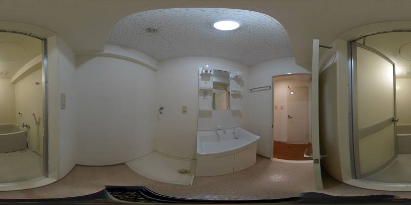 パノラマ画像バスルーム