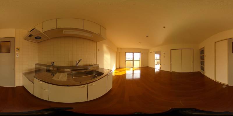 パノラマ画像キッチン