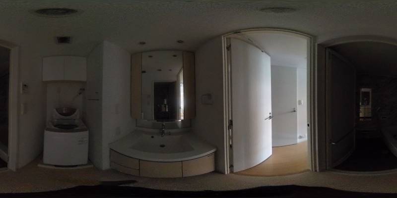 パノラマ画像バスルーム