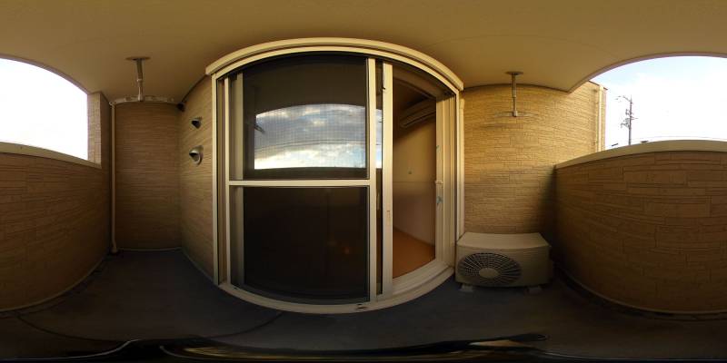 パノラマ画像バルコニー