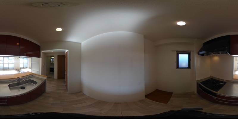 パノラマ画像キッチン