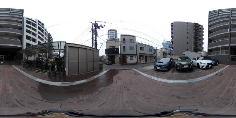 パノラマ画像駐車場