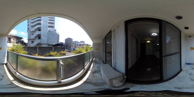 パノラマ画像バルコニー