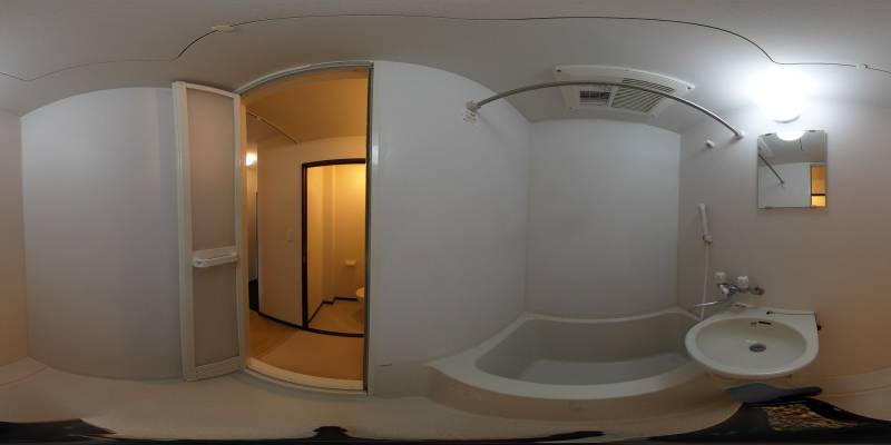 パノラマ画像バスルーム