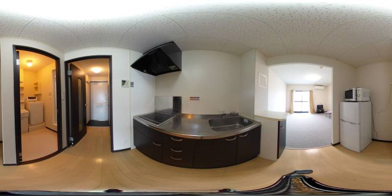 パノラマ画像キッチン