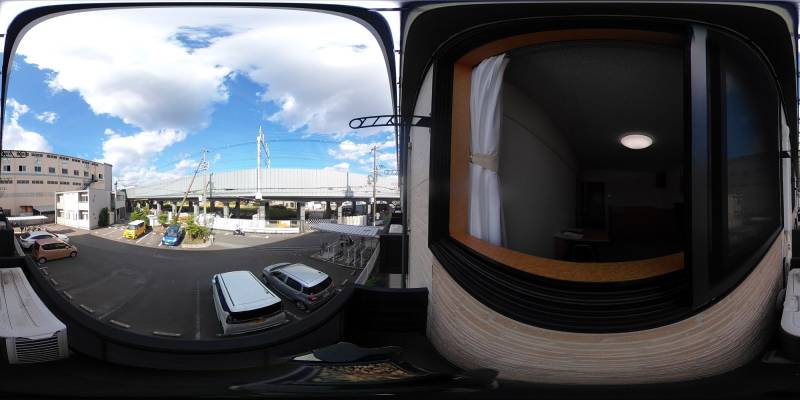 パノラマ画像バルコニー