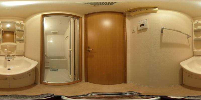 パノラマ画像洗面所