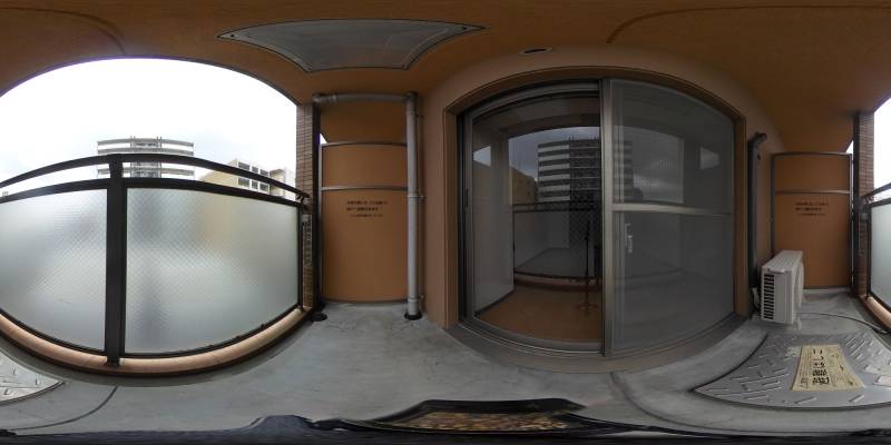 パノラマ画像バルコニー