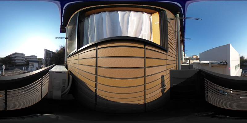 パノラマ画像バルコニー