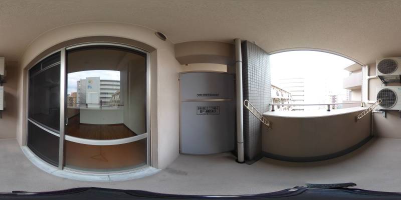 パノラマ画像バルコニー