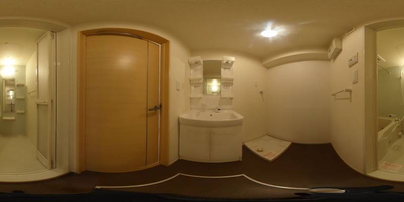 パノラマ画像洗面所