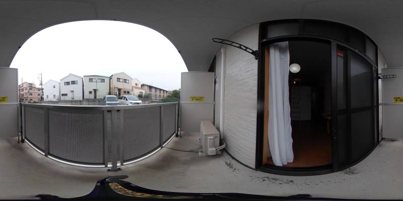 パノラマ画像バルコニー