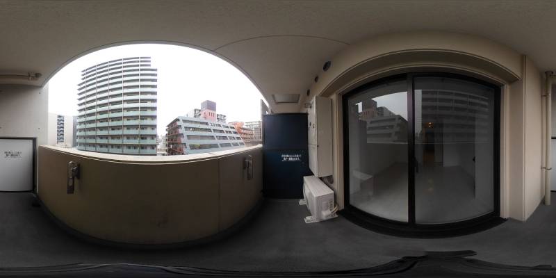 パノラマ画像バルコニー